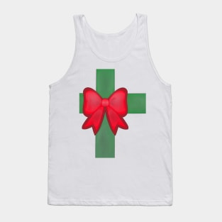 Christmas ribbon and bow Tank Top